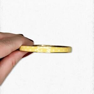 6040. Goldtone J. Crew Factory Polka Dot Bracelet